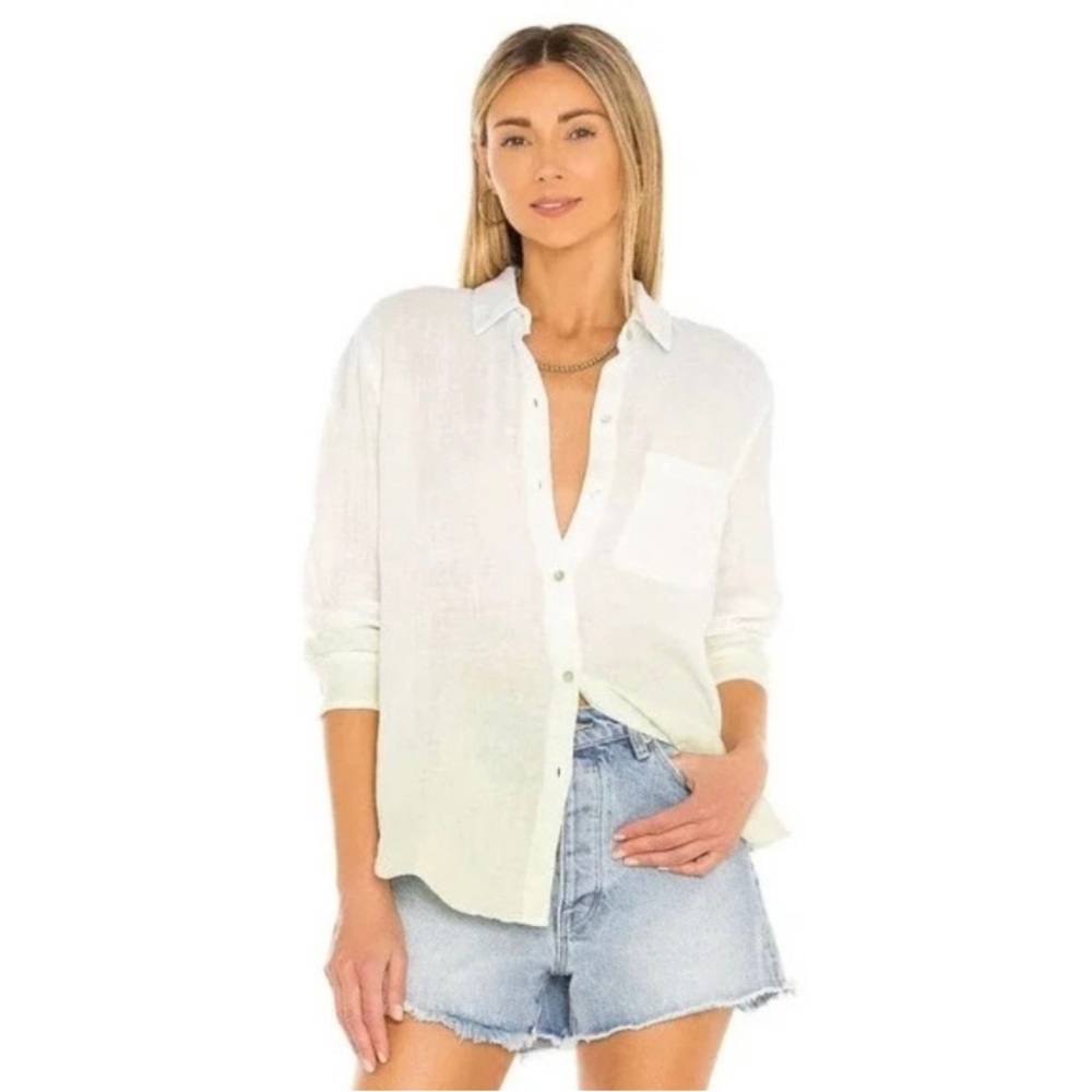 Rails Ellis Button Down Blue Mint Ombre Dip Dye T… - image 1